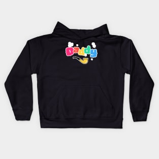 Daddy father day design Kids Hoodie